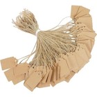 200 Pcs Price Tags W  String Writable Kraft Paper Hang Tags Clothing Jewelry New
