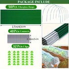 25pcs Garden Hoop-43 Inch Wide Greenhouse Frame fiberglass Support Hoops