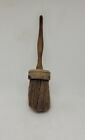 Antique Vintage Early Shaker Brush With Turned Wood Handle  2 Piece 