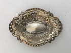 Beautiful Sterling Silver Dainty Pierced Oval Floral Bonbon Trinket Dish