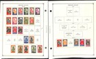 French Sud  Stamp Collection On 8 Scott International Pages  1894-1942  bb 