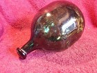 Large Antique 1800-s  Dark Green Handblown Green Glass Float Buoy Scandinavia