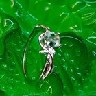 925 Sterling Silver Ring  5mm Green Round Moss Agate Ring 5-9 Size Jewelry