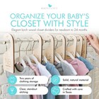 Baby Clothes Organizer     Baby Clothes Dividers For Closet     Wood Size Divider   
