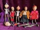 Large Lot Of Antique Saba Bucherer Swiss Metal Jointed Character Dolls And Parts