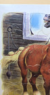 Vintage Golden Press Playskool Tray Puzzle Horse In Stable 80-3d  Vgc