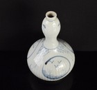 Korean Art Joseon Dynasty Goryeo White Porcelain Blue White Floral Single Vase