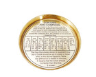 Vintage Brass Pocket Compass With Sundial     Antique Style Magnetic Navigation