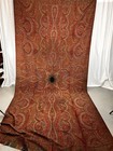 Antique Paisley Shawl Throw Woven Large 66 X 138 Original 19thc 