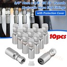  12  New 3 8  Hydraulic Hose End Fittings  3 8  I d  Hose X 3 8  Jic 37    Female