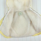 Vintage Star Duds Geo Brockman Sherpa Zip Bunny Yellow Stripe Coat Size 3 4 