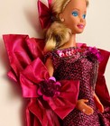 Vtg 1966 Barbie  rare Shimmer Dress gown With Accessories  nip 1991 Doll Stand    