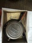 Antique 1920s Stovers Cast Iron Junior Waffle Maker W  Box And Instructions