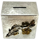 Vintage Jewish Hebrew Tzedakah Pushke              Charity Box Judaism Judaica Israel