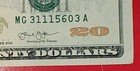 20 Dollar Bill Note 2013  Mg 31115603 A   20  Very Neat Serial Number  Rare