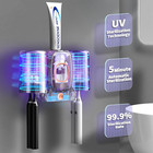 Toothbrush Holders For Bathrooms   Automatic Toothpaste Dispenser Space Saving T