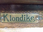 Antique Klondike Oak Icebox  Zinc Lined  Two Doors  Original Hardware  