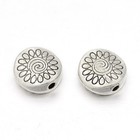 Jewelry Making Findings-alloy Spacer Beads-antique Silver Carved Pattern  15pcs