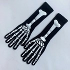 Halloween Skeleton Gloves Full-finger Skull Design  Skull Ghost Bone Gloves