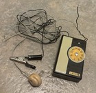 Vintage 1960s Eastern Germanium Crystal Pocket Radio Japan Er-22n   Black