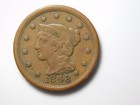 Old Us Coin 1848 Braided Hair   Large Cent