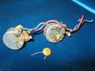 Two 1995 Fender Cts Pots 250k Split Shaft Potentiometers