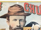Vintage Big Chunk Tobacco Advertising Cigar Caddy Label Sign St  Louis Us Grant