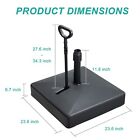 Aoodor Patio Umbrella Base Heavy Duty W wheels And Pull Rod  Fillable Umbrella
