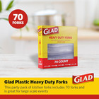 Clear Plastic Forks Heavy Duty Disposable Cutlery Set Standard Size Clear