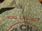 I  Vintage Feed Sack Fabric   About 44 X 38  Archer Brand Poultry  Minneapolis