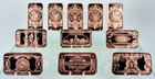 Copper Art Bars   Eleven-piece Set   Fine  999 Bullion   Minted In The Usa