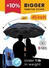 Premium Umbrellas For Rain Windproof Travel Automatic Open Close Large Canopy   