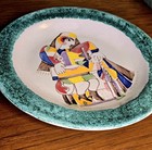 Vintage Mcm Giovanni Desimone La Cucitrice Plate 1964 Design Italian Pottery 10 