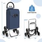 Folding Stair Climbing  shopping  cart  utility Hand  truck  w handle   Removable Bag