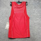 Nwt Zoot Sports Top Men s Size Xl Red white Trifit Tank 1 2 Zip Sleeveless