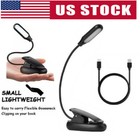 Mini Led Light clip On Lamp Reading Book desk table travel Light usb Rechargeabl