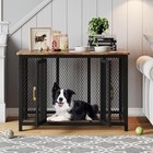 Sturdy Metal Pet Dog Crate Pet Dog Kennel Cage Furniture Sofa End Table Storage