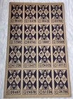 Vintage Japanese Showa Norakuro Uncut Menko Sheet Retro Toy