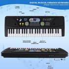 Pyle Portable Digital Piano Keyboard W  Rechargeable Battery   Microphone 61 Key