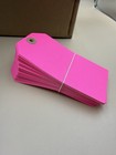 Box Of 1000 5 1 4  X 2 5 8  Shipping Inventory Tags Fluorescent  Pink 13  Pt