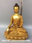 Chinese Ancient Buddhism Bronze Gilt Shakyamuni Amitabha Buddha Statue Sculpture