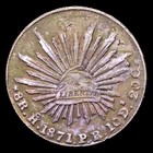Rep  blica Mexicana 8 Reales  26 66 Gramosg  1871 Hermosillo Pr Km-377 9 Vf