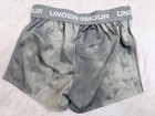 Under Armour Girls 8-9y Green Tie-dye Mesh Athletic Shorts Elastic Waist