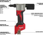 Milwaukee 2550-20 M12 Cordless Rivet Tool 3 32  To 3 16  Rivets Bare Tool