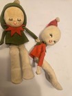 Vintage Christmas Elf Pixie Doll Multicolor 1950s-1960s Posable Original Labels