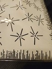 Vintage Mcm Square Glass Ceiling Light  Shade atomic Starburst 11 1 2 