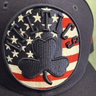 New Era Boston Celtics American Flag clover 9fifty Navy Blue Snapback Hat