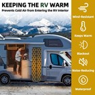 Insulated Rv Door Cover Set Camper Thermal Privacy Window Protector