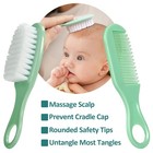 Baby Grooming Kit  Infant Safety Care Set With Hair Brush Comb Nail Green