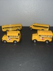 A Lot Of Four Vintage new  Pullback Toy Buses Various Brands  Like Kin Toy Works